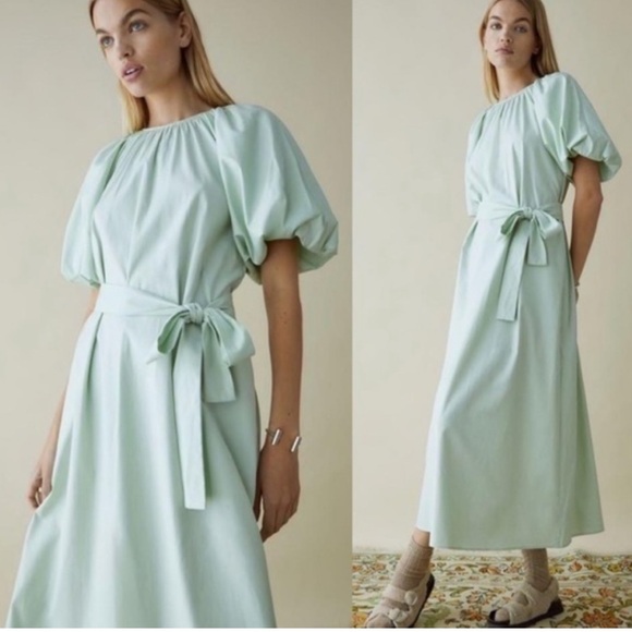 Reformation | Lloyd Dress in Pistachio | M - Picture 2 of 6